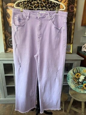 SPECIAL A Lavender High-Rise Women's Jeans Size 2xl